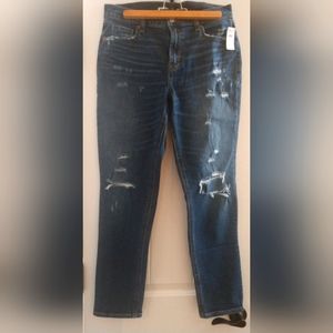 Women's size 6 Tall Midrise Boyfriend Jeans